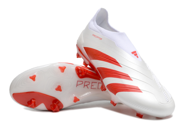 Adidas Predator Accuracy+ FG Football Boots - Beige/White/Red