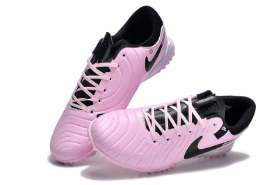 Nike Tiempo Legend 10 Pro TF Football Shoes - Pink/Black/White