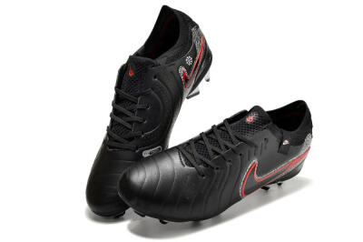 Nike Tiempo Legend 10 Elite FG Football Boots - Black/Red/White