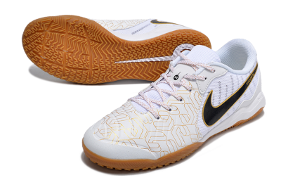 Nike Tiempo Legend 10 Academy IC Football Shoes - White/Gold/Black