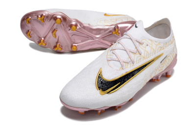 Nike Phantom GX Elite United Golden Pack FG Football Boots - White/Metallic Gold/Black