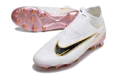 Nike Phantom GX Elite DF Link United Golden Pack FG Football Boots - White/Metallic Gold/Black