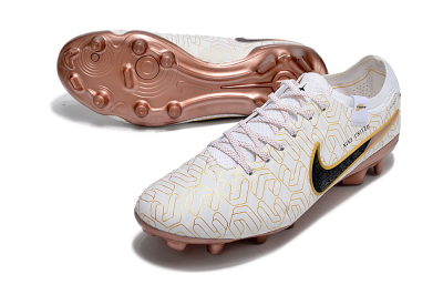 Nike Tiempo Legend 10 Elite FG Football Boots - White/Gold/Black