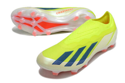 Adidas X Crazyfast+ Laceless FG Football Boots - Yellow/Blue/Red