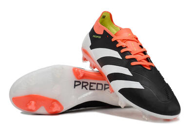 Adidas Predator Elite FG Football Boots - Black/White/Pink