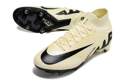 Nike Air Zoom Mercurial Superfly 9 Elite SG Football Boots - Beige/Black/White