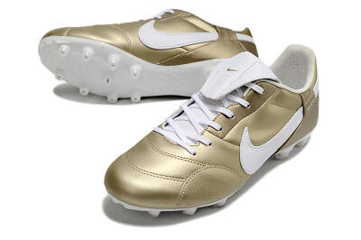 Nike The Premier 3 FG Football Boots - Gold/White