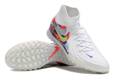 Nike Phantom Luna Elite NU TF Football Shoes - White/Red/Yellow/Blue
