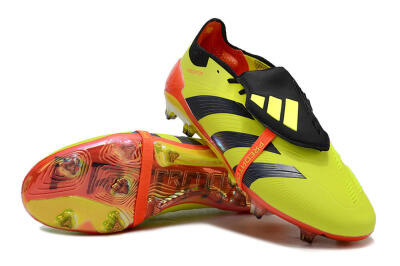 Adidas Predator Elite Foldover Tongue FG Football Boots - Yellow/Black/Red
