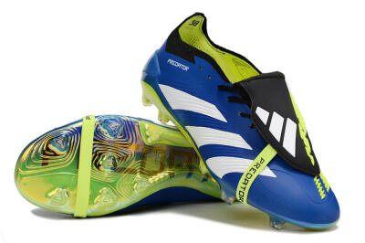 Adidas Predator Elite Foldover Tongue FG Football Boots - Blue/White/Black