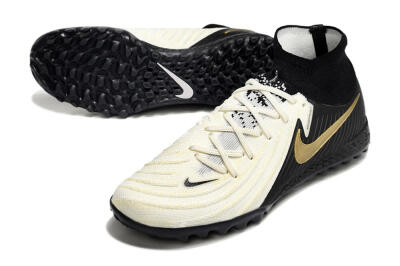 Nike Phantom Luna Elite NU TF Football Shoes - White/Black/Gold
