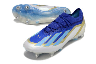 Adidas X Crazyfast.1 Messi SG Football Boots - Blue/Jade/Gold/White