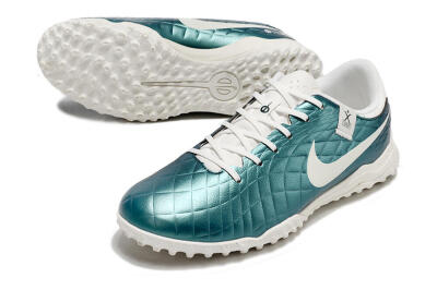 Nike Tiempo Legend 10 Elite TF Football Shoes - Jade/White