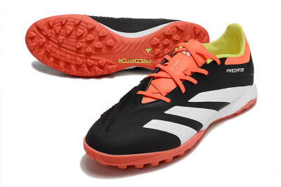 Adidas Predator 24 Elite TF Football Shoes - Black/White/Orange