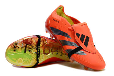 Adidas Predator Elite Foldover Tongue FG Football Boots - Red/Black/Yellow