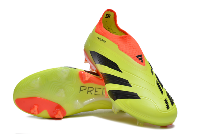 Adidas Predator Accuracy+ Laceless FG Football Boots - Yellow/Black/Orange