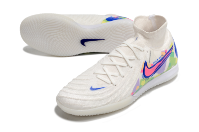 Nike Phantom Luna Elite NU IC Football Shoes - White/Blue/Pink/Yellow