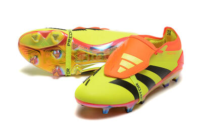 Adidas Predator Elite Foldover Tongue FG Football Boots - Yellow/Black/Orange