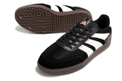 Adidas Predator 24 League IC Football Shoes - Black/White/Brown