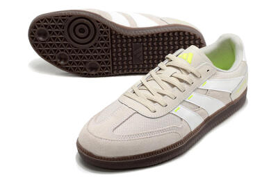 Adidas Predator 24 League IC Football Shoes - Grey/Yellow/Brown