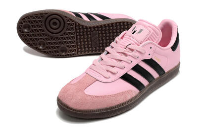 Adidas Samba Messi IC Football Shoes - Pink/Black/Brown