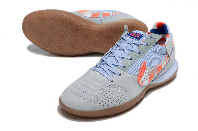 Nike Street Gato IC Football Shoes - Grey/Blue/Red/White