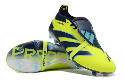 Adidas Predator Elite Foldover Tongue FG Football Boots - Yellow/Blue/Jade