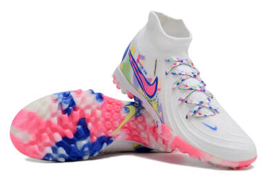 Nike Phantom Luna 2 Elite TF Football Shoes - White/Pink/Blue