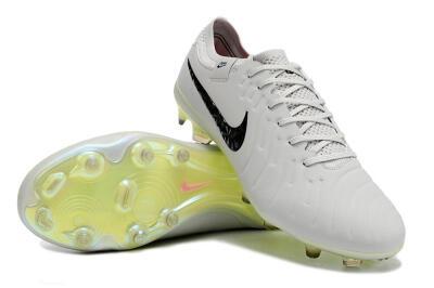 Nike Tiempo Legend 10 Elite FG Football Boots - Grey/Black/Yellow