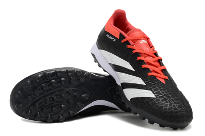 Adidas Predator 24 Elite TF Football Shoes - Black/White/Red