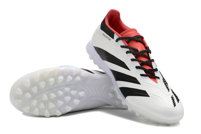 Adidas Predator 24 Elite TF Football Shoes - White/Black/Red