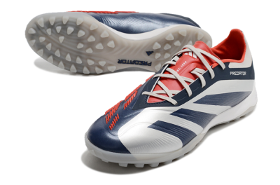 Adidas Predator 24 Elite TF Football Shoes - White/Blue/Red