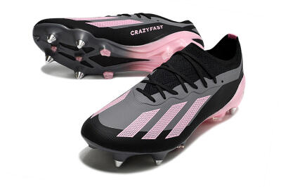 Adidas X Crazyfast.1 SG Football Boots - Black/Pink/Grey