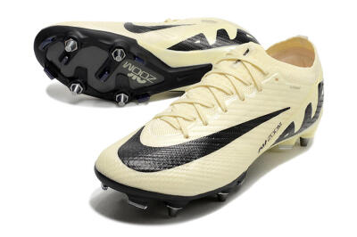 Nike Air Zoom Mercurial Vapor 15 Elite SG Football Boots - Beige/Black