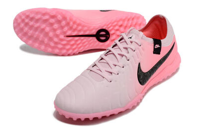 Nike Tiempo Legend 10 Elite TF Football Shoes - Pink/White/Black