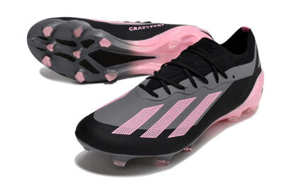 Adidas X 23 Crazyfast.1 FG Football Boots - Black/Pink