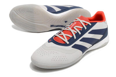Adidas Predator 24 Elite IC Football Shoes - Grey/Blue/Red