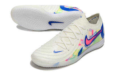 Nike Phantom GX 2 Elite IC Football Shoes - Beige/Blue/Yellow/Pink