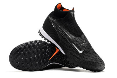 Nike Phantom GX Elite DF Black Pack TF Football Shoes - Black/White/Orange