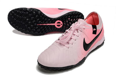 Nike Tiempo Legend 10 Pro TF Football Shoes - Pink/Black/White
