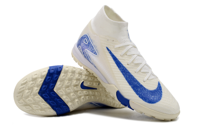 Nike Air Zoom Mercurial Superfly 10 Elite TF Football Shoes - Beige/Blue