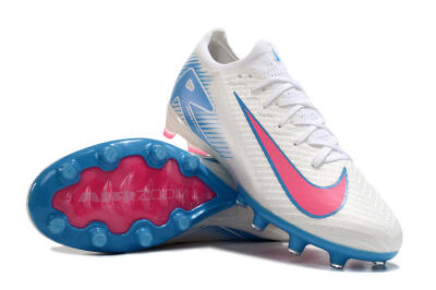 Nike Air Zoom Mercurial Vapor 16 Elite AG Football Boots - White/Pink/Blue