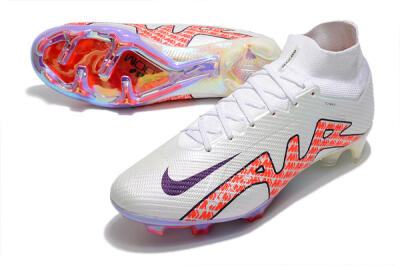 Nike Air Zoom Mercurial Superfly 9 Elite FG Football Boots - White/Red