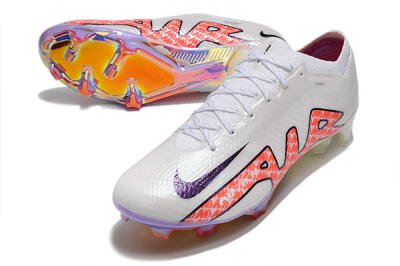 Nike Air Zoom Mercurial Vapor 15 Elite FG Football Boots - White/Red