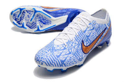 Nike Air Zoom Mercurial Vapor 15 Elite FG Football Boots - Blue/White/Red