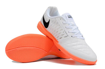 Nike Lunar Gato 2 IC Football Shoes - White/Black/Orange