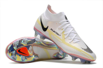 Nike Phantom GT 2 Elite DF FG Football Boots - White/Yellow/Black