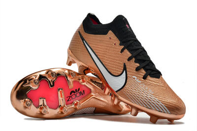 Nike Air Zoom Mercurial Vapor 15 Elite FG Football Boots - Gold/White/Black
