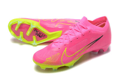Nike Air Zoom Mercurial Vapor 15 Elite FG Football Boots - Pink/Green