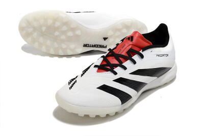 Adidas Predator 24 Elite TF Football Shoes - White/Black/Red